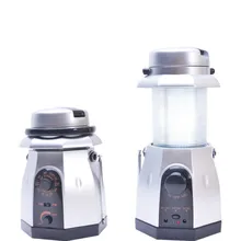 Портативная AM FM радио наружная Светодиодная лампа для кемпинга Солнечная энергия ручной встряхивание литиевая батарея питание Ночной Телефон зарядка с динамиком