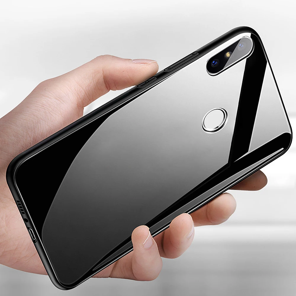 

[Clearance] For Pocophone F1 Glass Case Full Cover For Redmi Note 5 Plus 4X 5A 4A S2 Y2 6 Pro For Xiaomi A1 A2 Lite MIX 2S Case