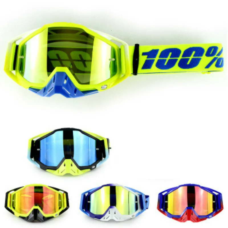 

New 100% Motorcycle Cross-country Windproof Outdoor Riding Dustproof Helmet Goggles 5 Colors