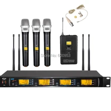 MiCWL аудио UHF беспроводной караоке микрофон система 3 ручной 1 всенаправленная нагрудная гарнитура цвет кожи