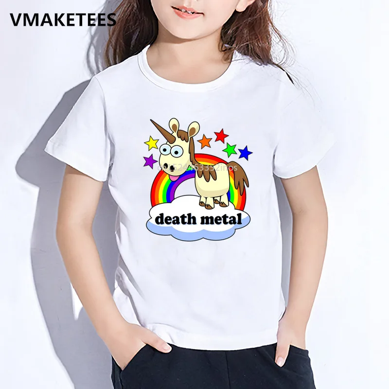 Kids Rainbow Unicorn Death Metal 