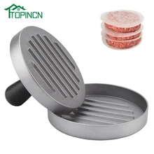 TOPINCN 11 см круглый бургер, пресс для гамбургера пресс алюминиевый сплав гамбургер мясо говядина гриль бургер ПРЕСС Патти производитель плесень