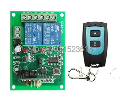 

DC 12V 2CH 10A RF Wireless Remote Control Switch System teleswitch transmitter & receiver relay Receiver Smart Home Switch