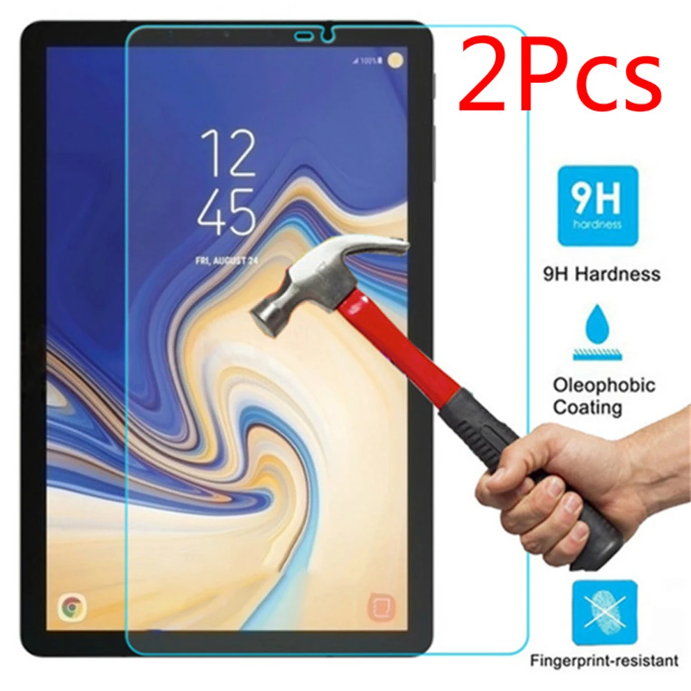 

2Pcs/Lot Tempered Glass Screen Protector Film for Samsung Galaxy Tab S4 10.5 2018 T830 T835 T837 SM-T830 Tablet