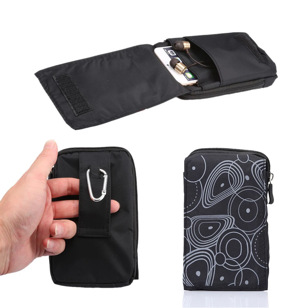  New Sports Wallet Mobile Phone Bag For Multi Phone Model Hook Loop Belt Pouch Holster Bag Pocket Outdoor Army Cover Case 