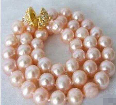 

song voge gem J0086 8-9MM Pink Akoya Cultured Pearl necklace 14K GP Clasp