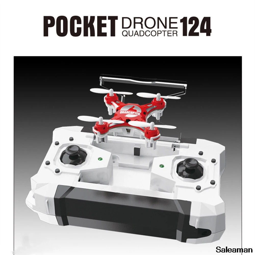 

Mini pocket RC Drone 2.4G 4CH 6-Axis Gyro RTF Remote Control Pocket Quadcopter Drone RC Helicopter Toys For children