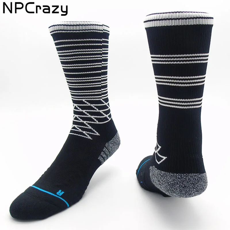 

Socks Men Striped Sock PYROBUILD Training Compression Socks for Men QuickDry Nylon Cycling Anatomical Cushioning Hemp Sport Sock