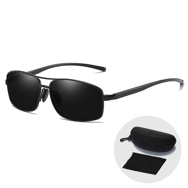 

High Quality Night Vision Glasses for Driving Glasses Goggles UV400 Polarized Sunglasses Men Outdoor Sun Glasses with Zip Case
