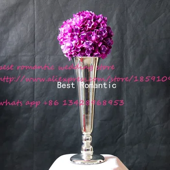 

100 pieces Silver oil sealing flower vase