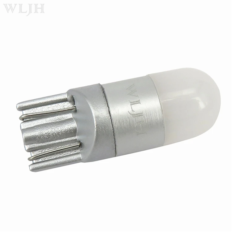 WLJH 10x T10 W5W светодиодный ламповый светильник 3030 SMD автомобильный купол для салона автомобиля парковочные огни номерного знака лампы без полярности универсальные