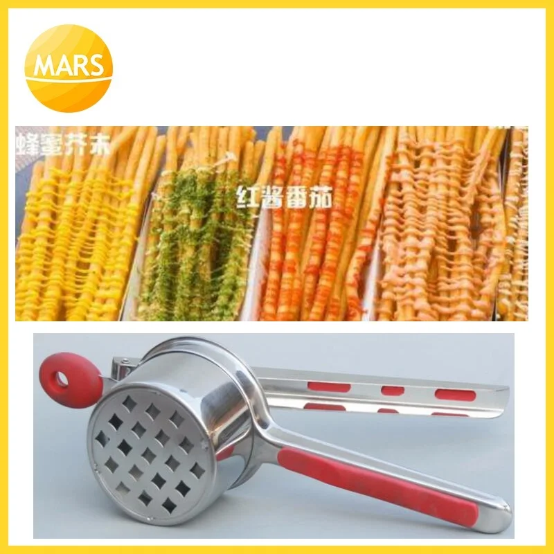 

20cm 30cm Super Long Fries Chips Maker Dispenser Longest Potato Forming Machine Footlong Fries Presser Machine