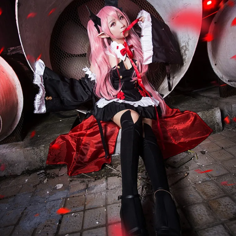 

2019 Anime Seraph Of The End Owari no Seraph Krul Tepes Uniform Cosplay Costume Full Set Dress Outfit/Halloween Christmas