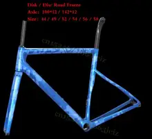 2019 style disc carbon bike frame 58cm Bicycle Frame 142*12 Carbon Road frameset glossy finished supper light race frameset 2018 superlight disc road bike road bicycle cycling frame 142 12 disc road bike carbon road frameest