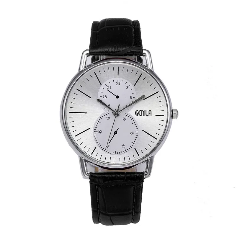 Brand Luxury Men's Watch Date Day Retro Design Leather Band Analog Alloy Quartz Wrist Watch Male Clock Zegarki Meskie 3M29#N (1)