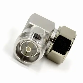 

10 pcs RF Coaxial 50ohm 4.3-10 Right Angle Mini Din Male to Female Connector