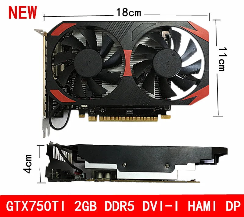 Новый OEM GTX750TI 2 ГБ DDR5 поддержка тройной частоты автономный настольный компьютер