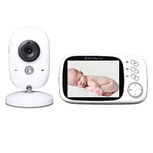 Wireless Baby Monitors 3.2 inch LCD IR Night vision Intercom Lullabies Temperature monitoring video nanny digital baby monitors