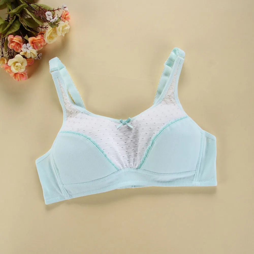 2016 New comfortable bras for girls health children underwear young girl bra girls training bra cotton intimates child bra