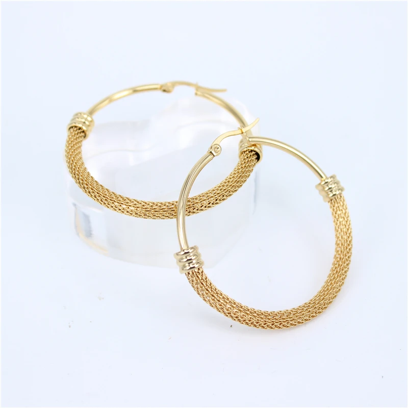 

MGUB silver/gold color 316 stainless steel jewelry earrings fashion wild female earring size selection hot classic LH198