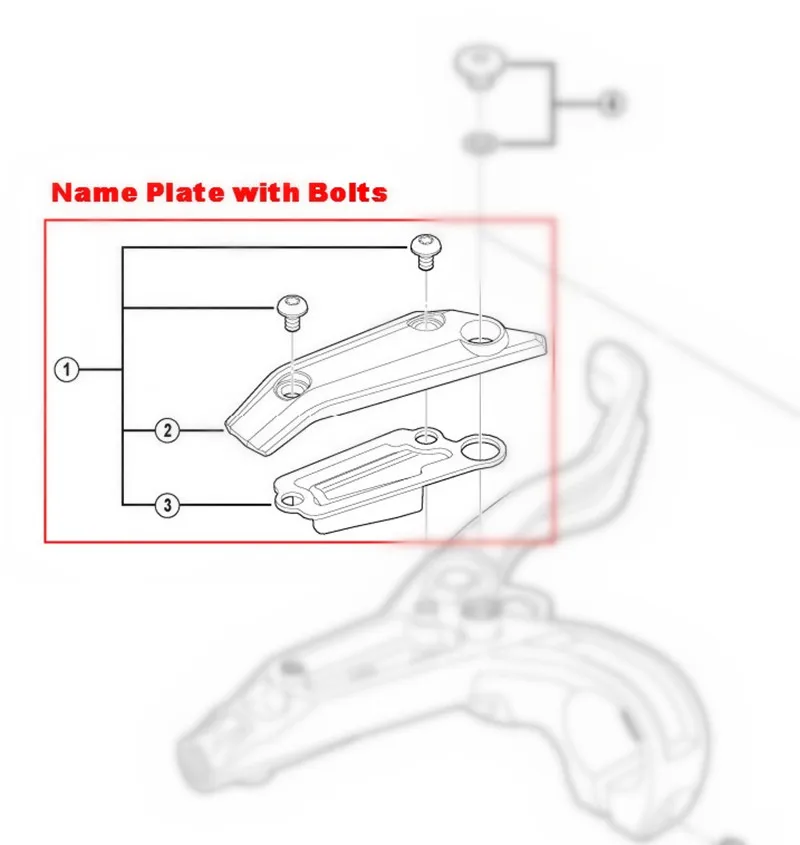 Shimano BL-M445 крышка тормозного рычага Крышка Резервуара левая рука/правая рука, с винтами, M445 Задний рычаг тормоза крышка блока с болтами