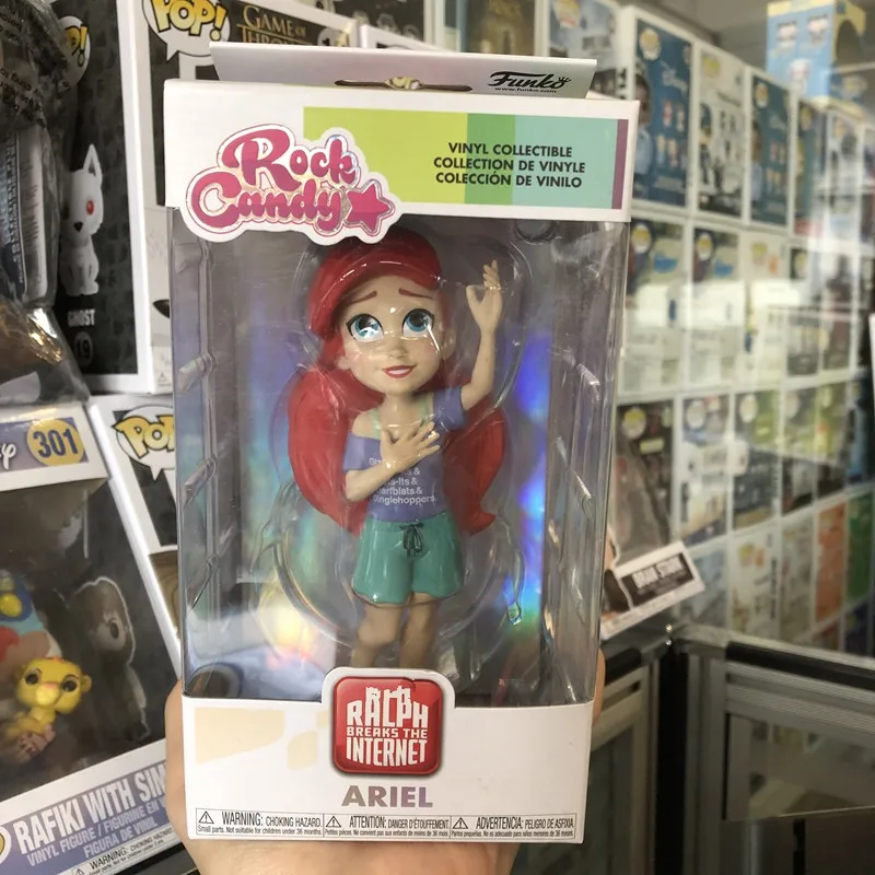 Официальный Funko Rock Candy Comfy Princesses-Ariel Виниловая фигурка Коллекционная модель игрушки с оригинальной коробкой