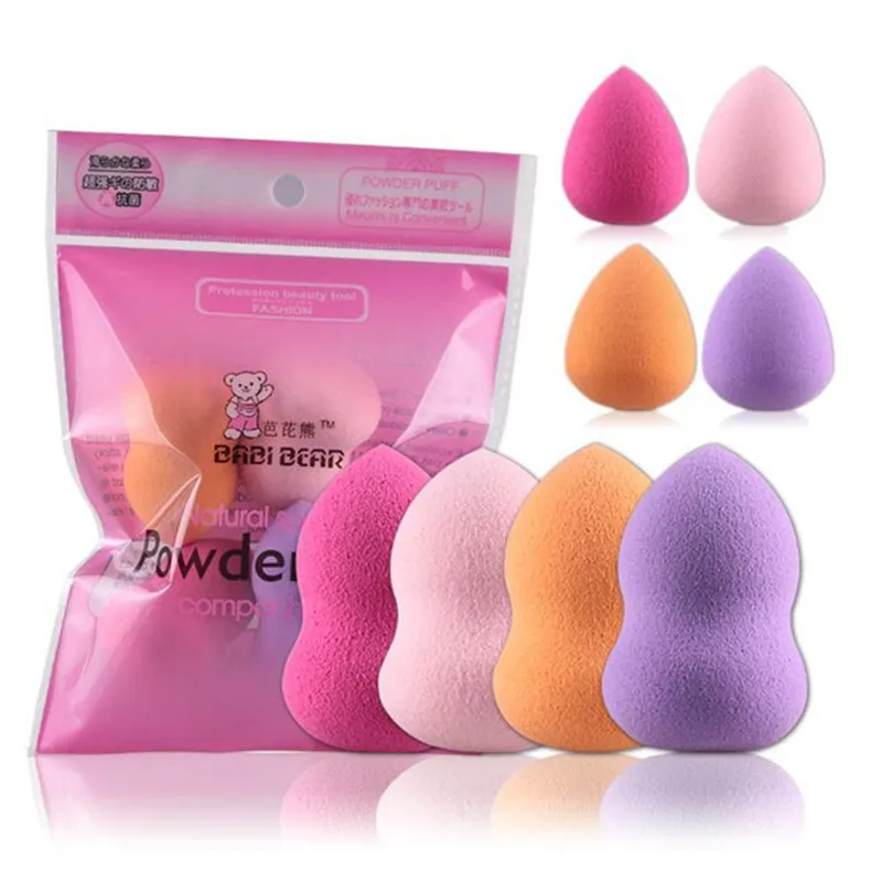

FLD016 4Pcs/set Soft Makeup Sponge Foundation Puff Flawless Powder Smooth Beauty Puff Beauty Cosmetic Puff for Women make up set