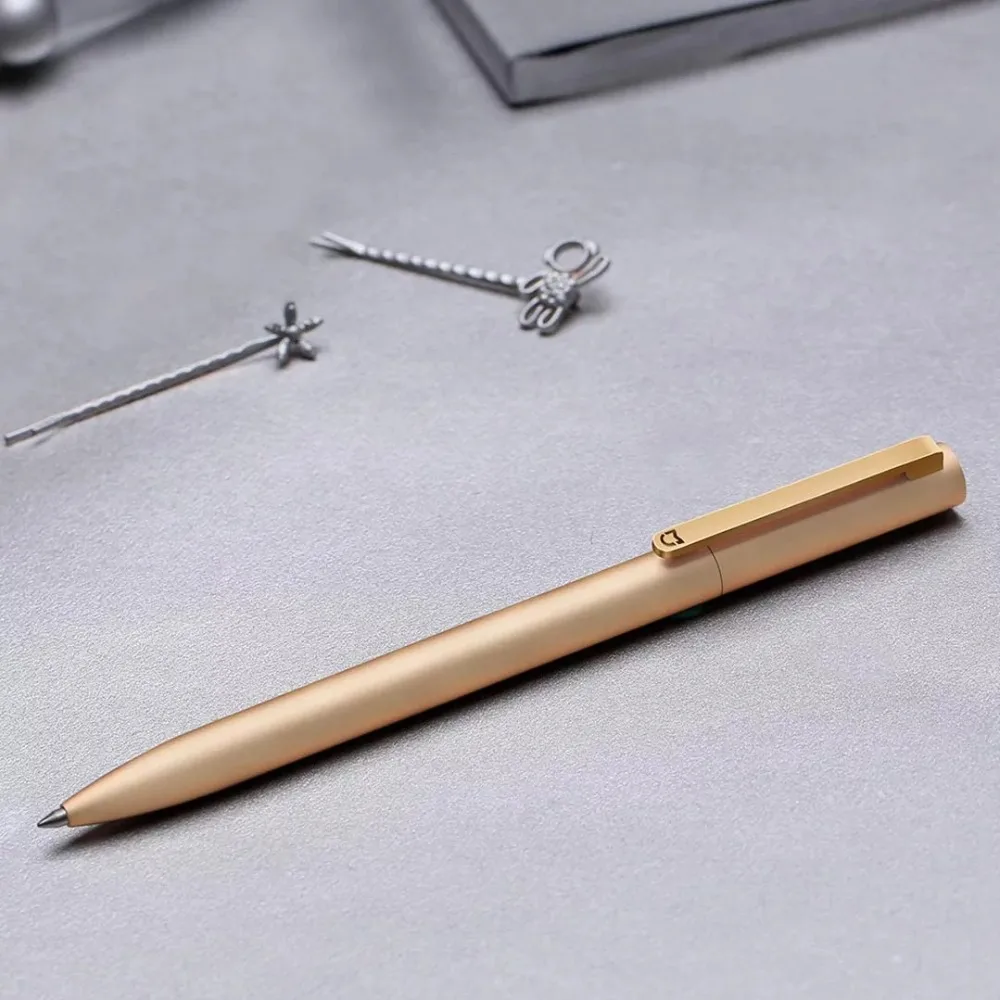 New-Original-Xiaomi-Mijia-Metal-Sign-Pen-9-5mm-Signing-Pen-PREMEC-5 Smooth-Switzerland-Black-Refill
