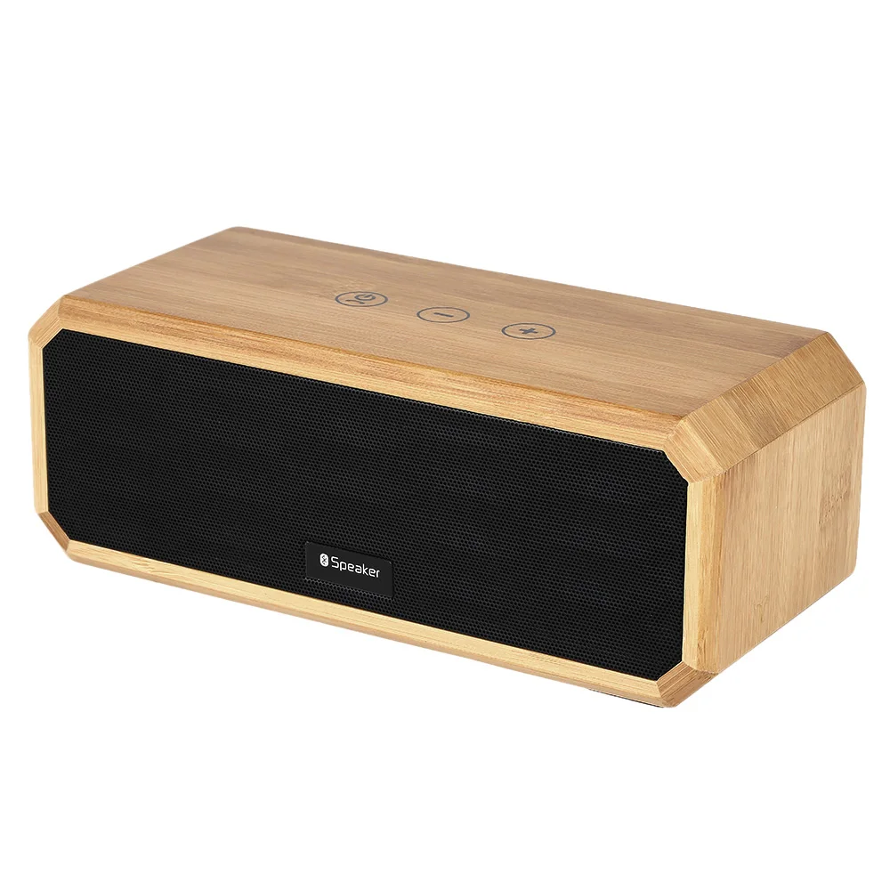 Portable Bamboo Speaker Aux 3.5mm Wireless Bluetooth Speaker Surround