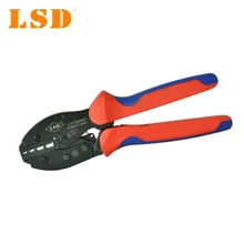 LY-1035GF Alta Qualidade Mão Ferramentas de friso para ponteiras ponta do fio-10,16, 25, 35mm2 8-2AWG Ratchet Alicate crimper
