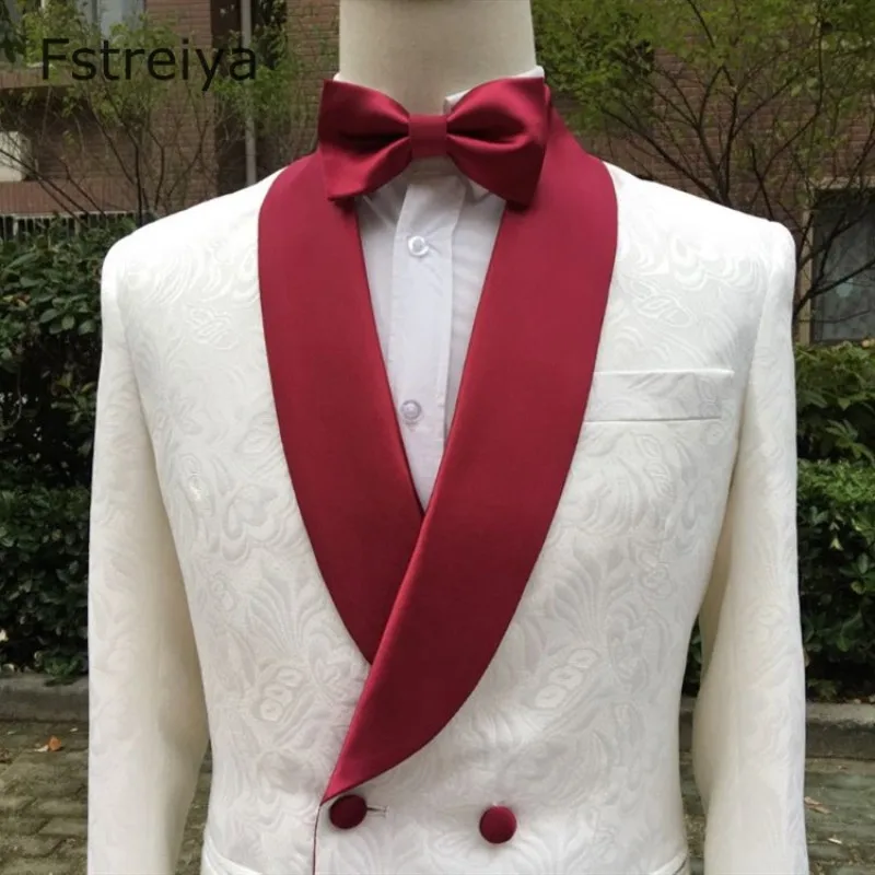 Customized Men double breasted suit with pants for wedding tailored slim fit suits custom made Groom Tuxedo mens clothing 2 pcs Customized Men double breasted suit with pants for wedding tailored slim fit suits custom made Groom Tuxedo mens clothing 2 pcs