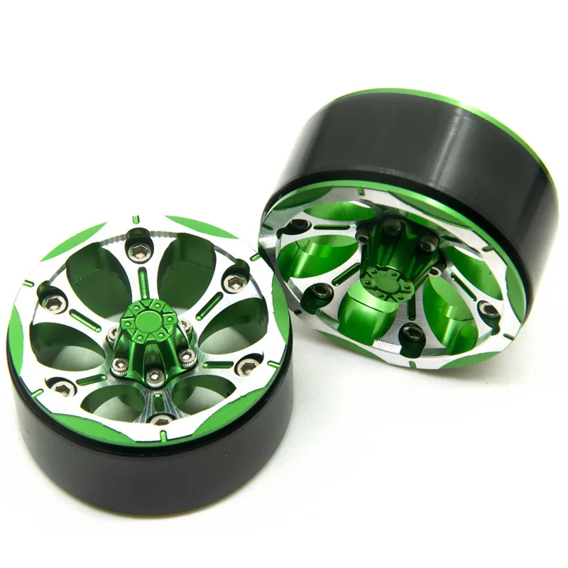 Beadlock колеса из сплава 1 9 дюйма Ступицы 25 мм ширина для SCX10 D90 90034 RC автомобильные