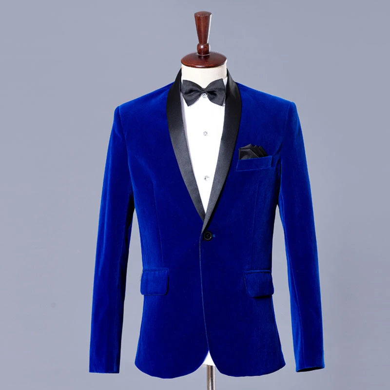 velvet jacket suit