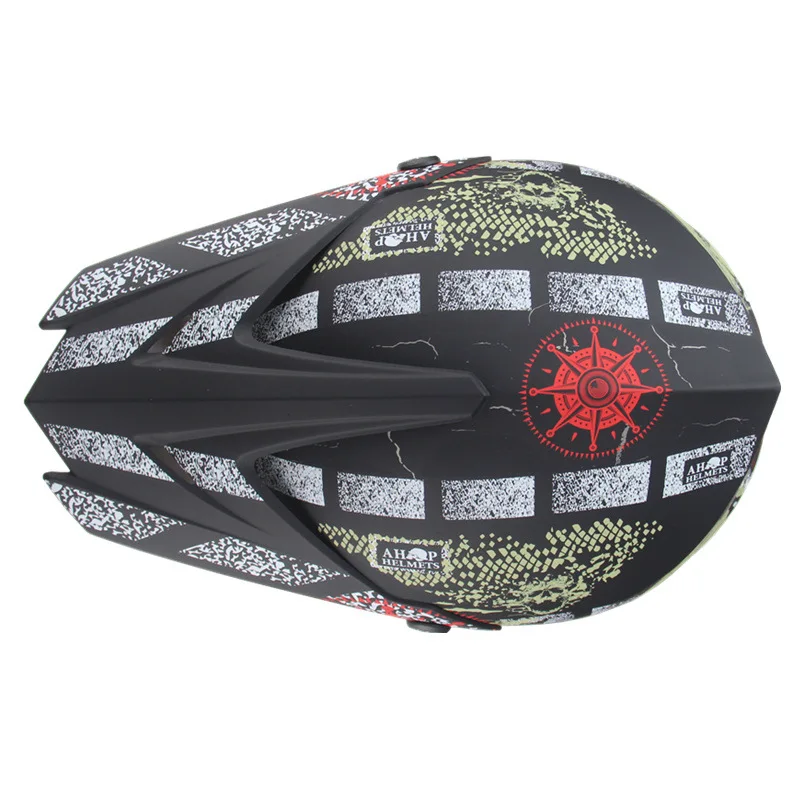Черный пиратский крутой мотоциклетный шлем детский внедорожный шлем велосипед Горные am, DH кросс-шлем ABS Capacete мотокросса Casco