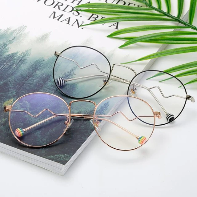 Special Offers Anti Blue Light Blocking Glasses Computer Glasses Round Fashion Computer Monitor Screen Blue Light Eyewear Accessories KX89043