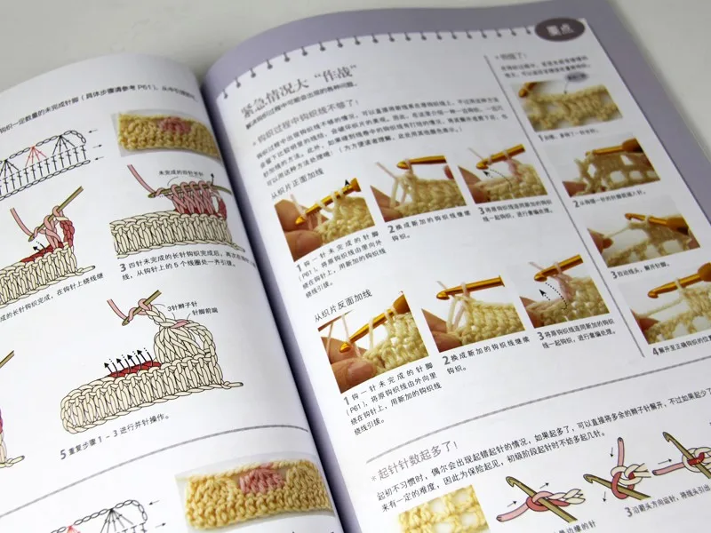 2 шт./компл. китайский Вязание иглы книгу и китайский крючок для DIY свитер шляпа Вязание книги