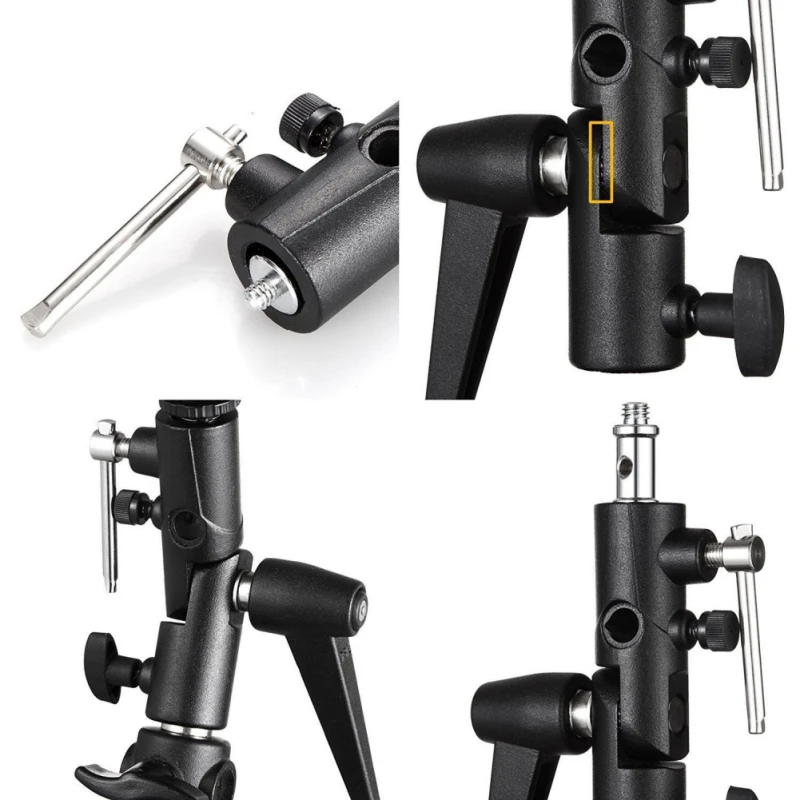  Metal Flash Base H-Type Base Can Be Equipped With Umbrella Flasher Light Stand Tripod Universal Hol