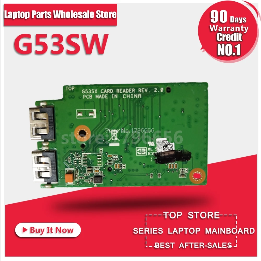 Считыватель оригинальный для For Asus G53SW G53 G53J G53S G53SX G53JW VX7 VX7S ноутбук аудио USB IO Плата