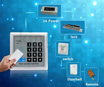 

125KHz RFID Reader Access Control System Kit + Electric Strike Door Lock