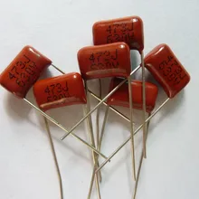 10 шт. CBB 473 630V 473J CL21 0,047 мкФ 47nF P10 Металлизированный Полипропиленовый пленочный конденсатор с алюминиевой крышкой