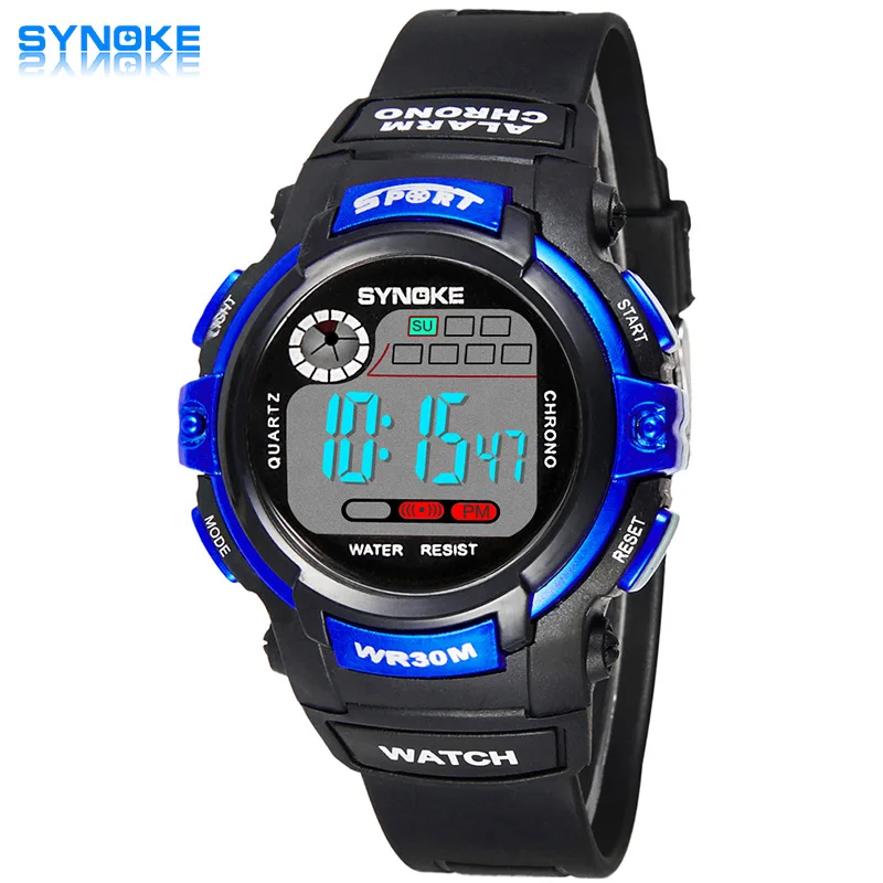 Fashion Kids Electronic Wrist Watch LED Sports Watches Kid Digital