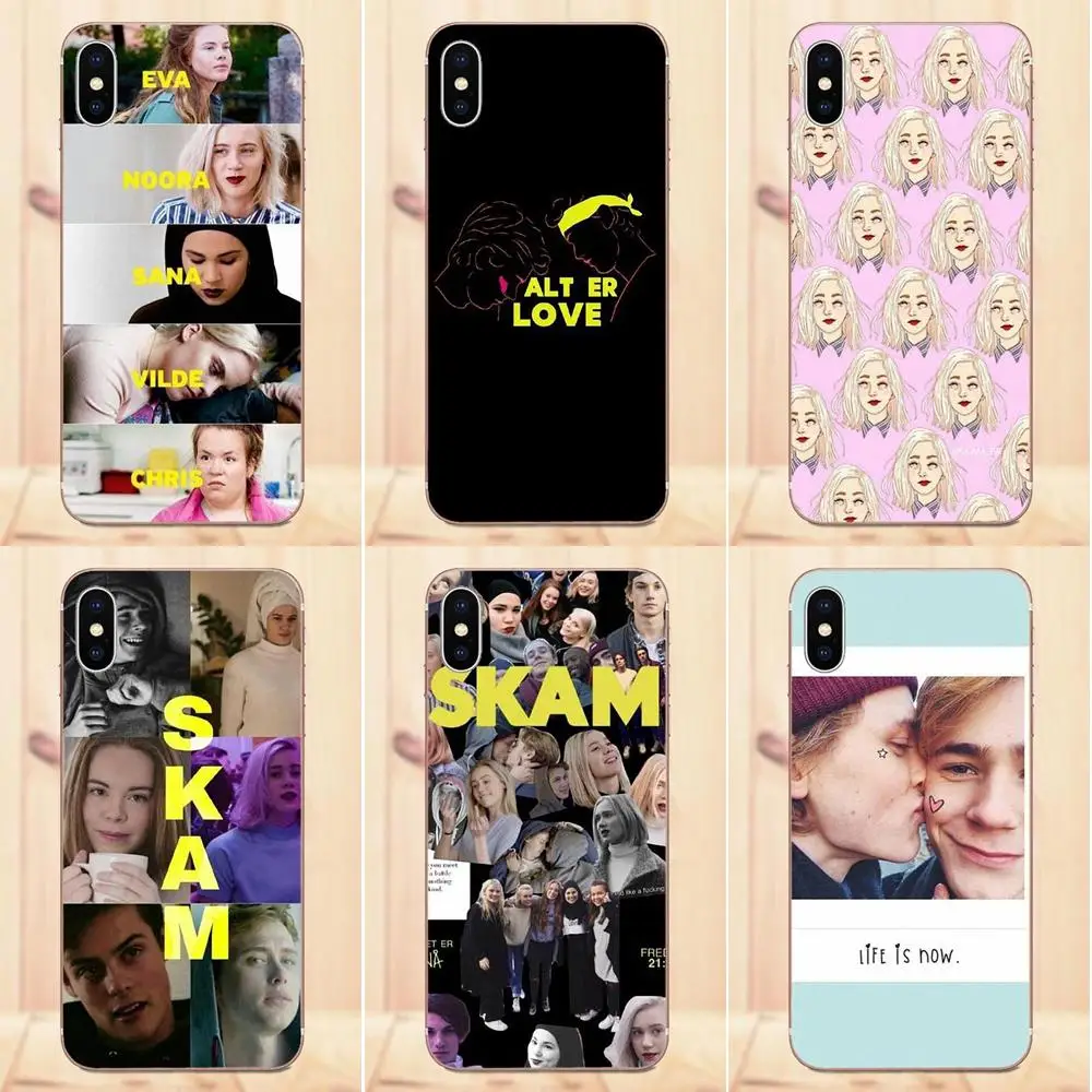 Maerknon For Apple iPhone X 4 4S 5 5C 5S SE 6 6S 7 8 Plus Soft TPU Screen Protector Fashion Norwegian Tv Skam | Мобильные телефоны