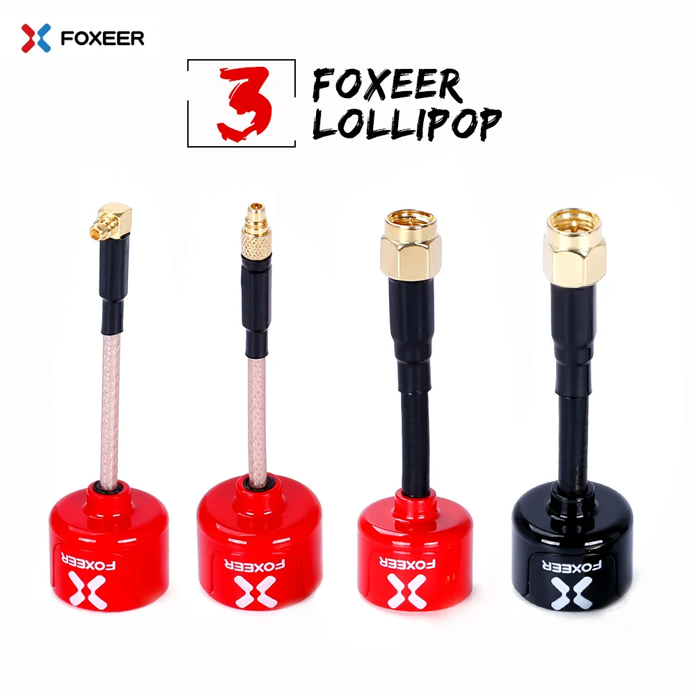 

Foxeer Lollipop 3 V3 Antenna 5.8G 2.3Dbi TX RX RHCP FPV SMA RPSMA UFL Straight/Angle MMCX FPV Antenna For FPV RC Drone Racer