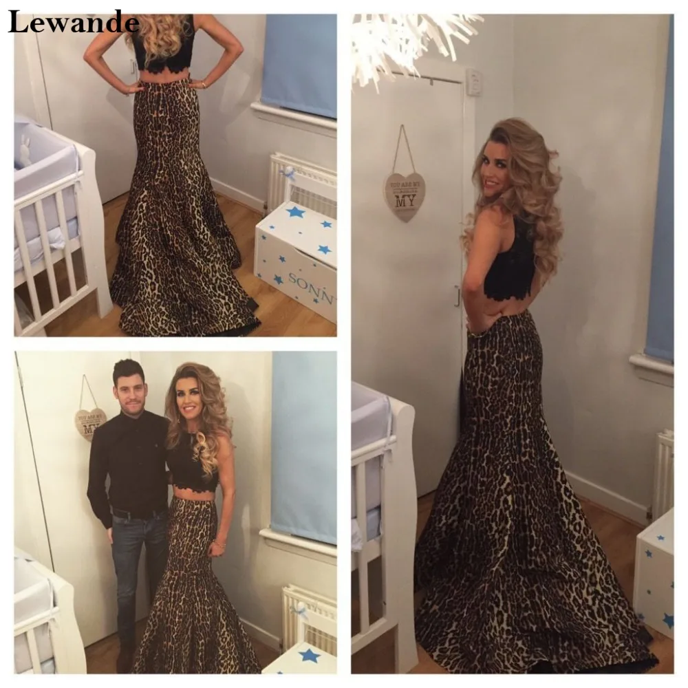 leopard mermaid dress