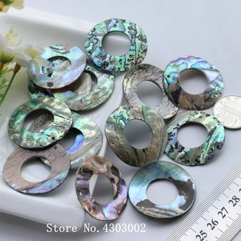 

20pcs/lot 40mm Natural Round Circle Abalone Mother of Pearl shell for DIY Jewelry Peacock & Abalone MOP Pearl shell For Earrings