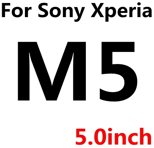 2 шт.(передняя и задняя) 9H закаленное стекло для sony Z1 Z4 Z5 Compact mini Z5 Premium Dual Z Z2 Z3 M4 M5 чехол Защитная пленка - Цвет: For sony M5