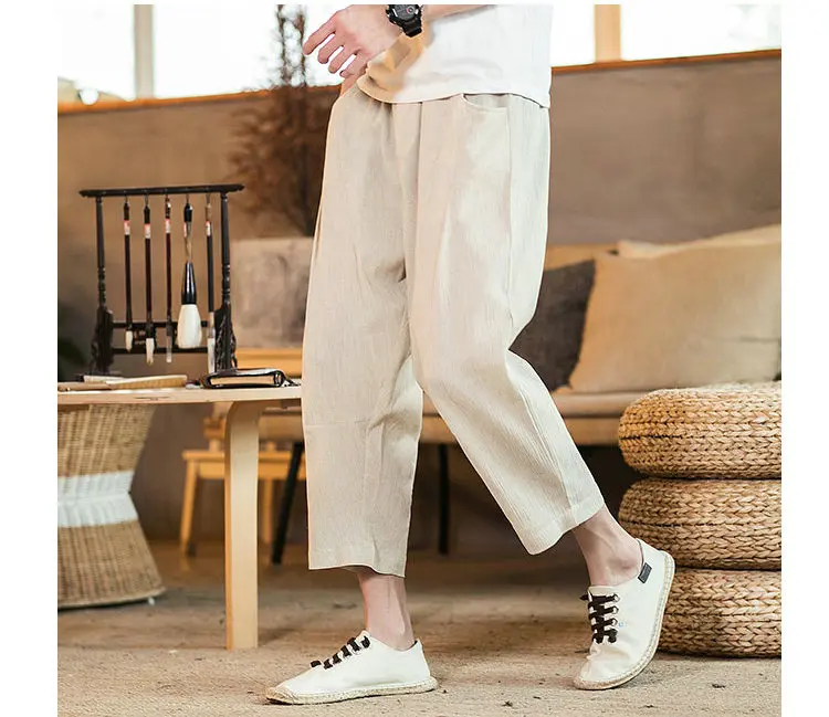 2019 Novos Homens de Moda Harem Pants
