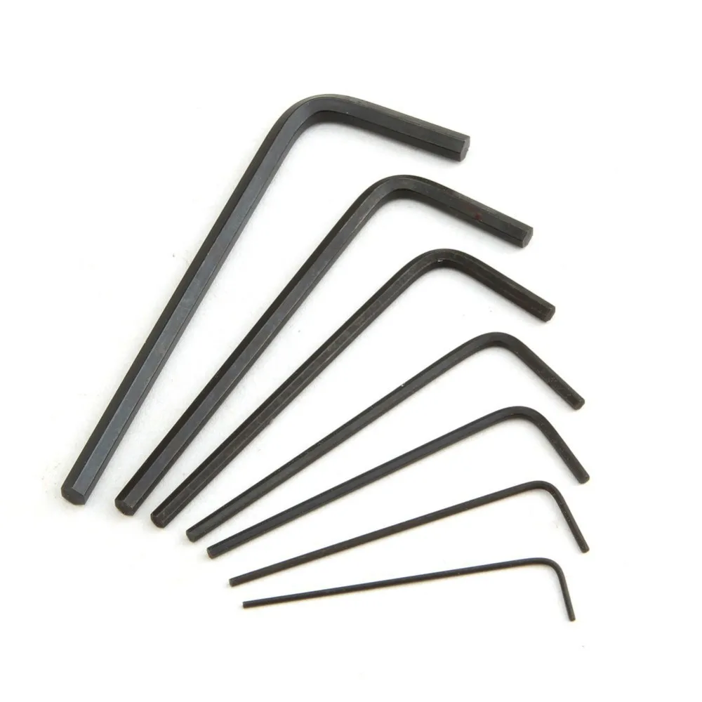 

Pro'sKit 8PK-022 Miniature L Shaped Hex Key Wrench Set (0.7,0.9,1.3,1.5,2,2.5,3MM)