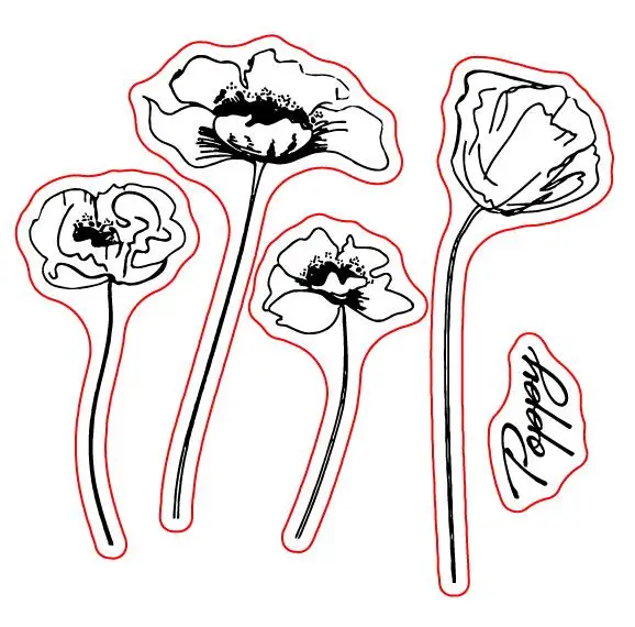 

Flower Transparent Clear Silicone Stamp/Seal for DIY scrapbooking/photo album Decorative clear stamp sheets A1851