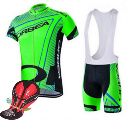 100% polyester!Quick dry breathable fluorescent green Orbea bike jersey/Ropa Ciclismo bike bicycle dress clothes